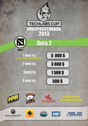 Киберспорт - В России стартует киберфестиваль TECHLABS CUP 2013